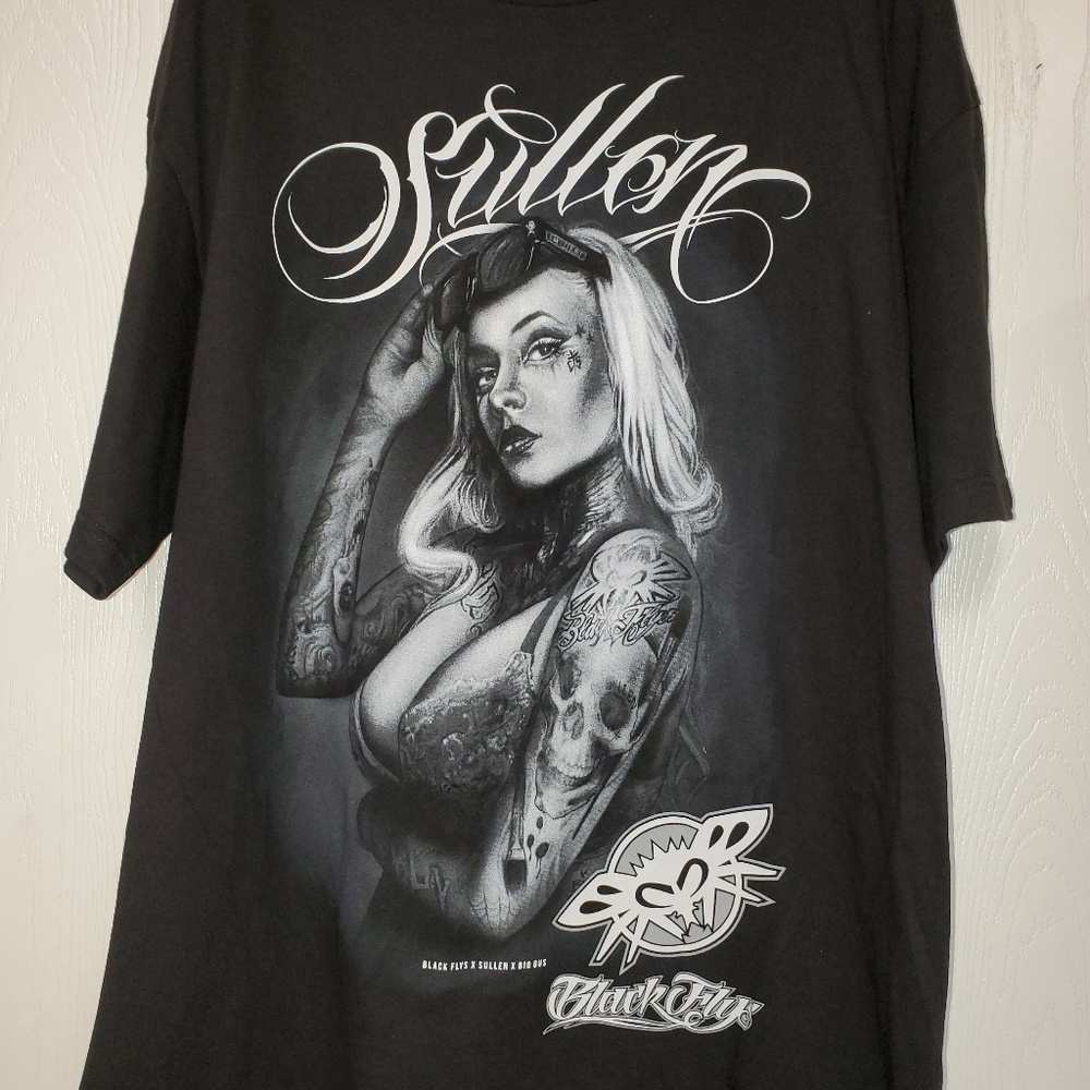 Black Fly's & Sullen Collaboration T- Shirt